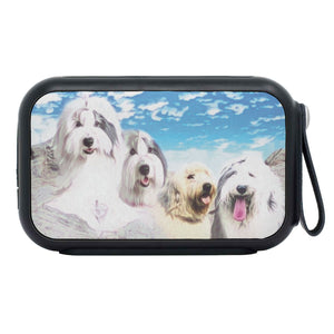 Old English Sheepdog Mount Rushmore Print Bluetooth Speaker - Deruj.com