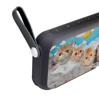 Exotic Shorthair Cat On Mount Rushmore Print Bluetooth Speaker - Deruj.com