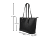 Protected By Second Amendment-Large Leather Tote Bag-Free Shipping - Deruj.com