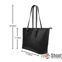 My Gun-My Right-Large Leather Tote Bag-Free Shipping - Deruj.com