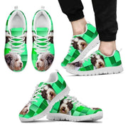 Lagotto Romagnolo Dog Print (Black/White) Running Shoes For Men-Free Shipping Limited Edition - Deruj.com
