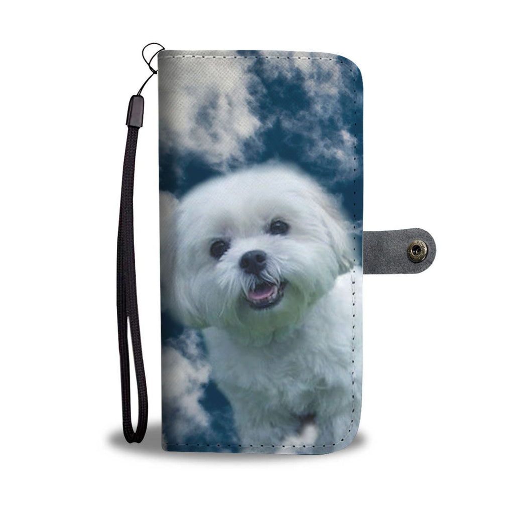 Cute Maltese Dog Print Wallet Case-Free Shipping - Deruj.com