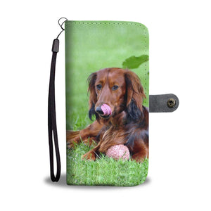 Cute Dachshund Dog Print Wallet Case-Free Shipping - Deruj.com