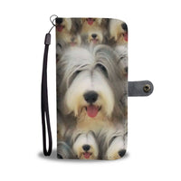 Bearded  Collie Dog In Lots Print Wallet Case-Free Shipping - Deruj.com