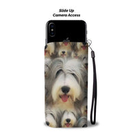Bearded  Collie Dog In Lots Print Wallet Case-Free Shipping - Deruj.com