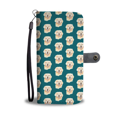 Golden Retriever Dog Pattern 2 Print Wallet Case-Free Shipping - Deruj.com