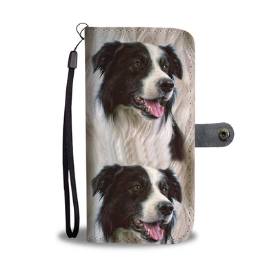 Cute Border Collie Dog Print Wallet Case-Free Shipping - Deruj.com