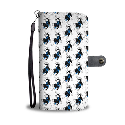 Siberian Husky Dog Pattern Print Wallet Case-Free Shipping - Deruj.com