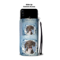 Cute Spanish Water Dog Print Wallet Case-Free Shipping - Deruj.com
