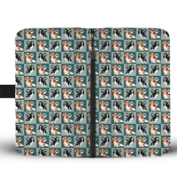 Cavalier King Charles Spaniel Pattern Print Wallet Case-Free Shipping - Deruj.com