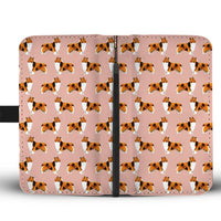 Rough Collie Dog Pattern Print Wallet Case-Free Shipping - Deruj.com
