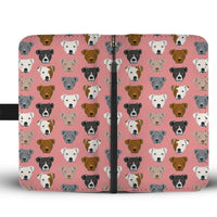 Pitbull Dog Pattern Print Wallet Case-Free Shipping - Deruj.com