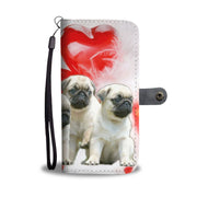 Pug Puppies Print Wallet Case- Free Shipping - Deruj.com
