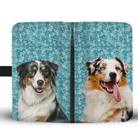 Australian Shepherd Dog Print Wallet Case-Free Shipping - Deruj.com