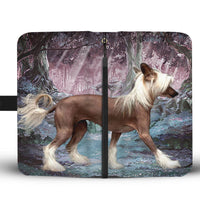 Chinese Crested Dog Print Wallet Case-Free Shipping - Deruj.com