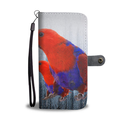 Eclectus Parrot Print Wallet Case-Free Shipping - Deruj.com