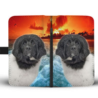 Cute Newfoundland Dog Wallet Case- Free Shipping - Deruj.com