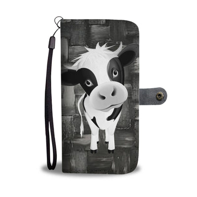 Black & White Cow Print Wallet Case-Free Shipping - Deruj.com