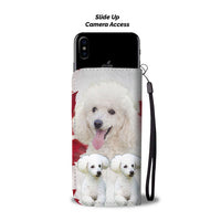 Poodle With White Print Wallet Case- Free Shipping - Deruj.com