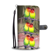 Cute LoveBird Print Wallet Case-Free Shipping - Deruj.com