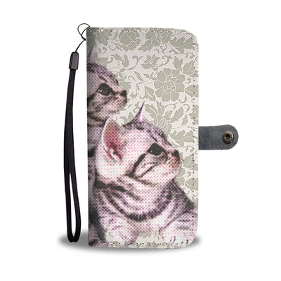 Cute American Shorthair Cat Print Wallet Case-Free Shipping - Deruj.com