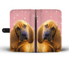 Lovely Bloodhound Dog Print Wallet Case-Free Shipping - Deruj.com