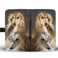 Cute Afghan Hound Dog Print Wallet Case-Free Shipping - Deruj.com