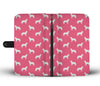 Australian Cattle Dog Pattern Print Pink Wallet Case-Free Shipping - Deruj.com