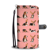 Basset Hound Dog 2nd Pattern Print Wallet Case-Free Shipping