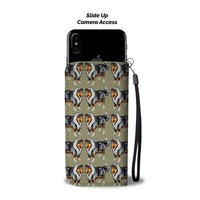 Rough Collie Dog 2nd Pattern Print Wallet Case-Free Shipping - Deruj.com