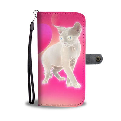 Amazing Devon Rex Cat Print Wallet Case-Free Shipping - Deruj.com