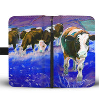 Holstein Friesian Cattle (Cow) Print Wallet Case-Free Shipping - Deruj.com
