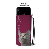 Chartreux Cat Print Wallet Case-Free Shipping - Deruj.com