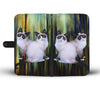 Lovely Snowshoe Cat Print Wallet Case-Free Shipping - Deruj.com