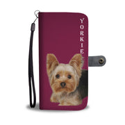 Yorkshire Terrier (Yorkie) On Pink Print Wallet Case-Free Shipping - Deruj.com