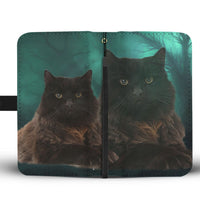 Lovely York Chocolate Cat Print Wallet Case-Free Shipping - Deruj.com
