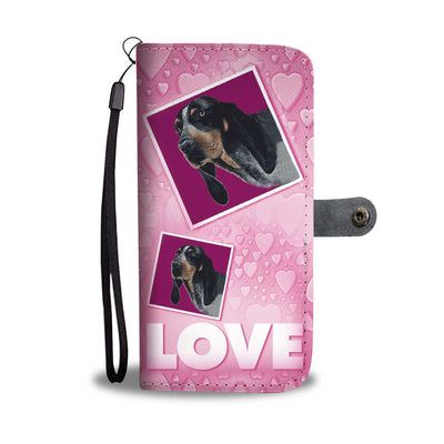 Bluetick Coonhound Dog with Love Print Wallet Case-Free Shipping - Deruj.com