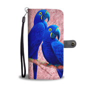 Amazing Hyacinth Macaw Parrot Print Wallet Case-Free Shipping - Deruj.com