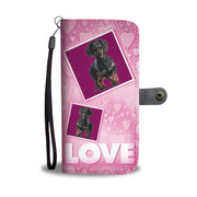Dachshund Dog with Love Print Wallet Case-Free Shipping - Deruj.com