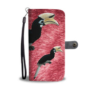 African Pied Hornbill Bird Print Wallet Case-Free Shipping - Deruj.com