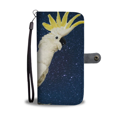 Lovely Cockatoo Parrot Print Wallet Case-Free Shipping - Deruj.com
