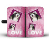 Alaskan Malamute dog with Love Print Wallet Case-Free Shipping - Deruj.com