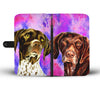 German Shorthaired Pointer Dog Print Wallet Case-Free Shipping - Deruj.com