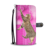 Pixie bob Cat Catching Love Print Wallet Case-Free Shipping - Deruj.com