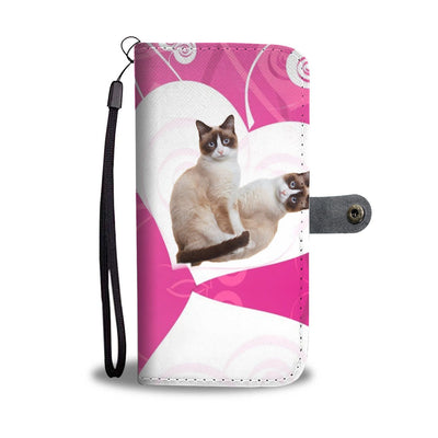 Snowshoe Cat Print Wallet Case-Free Shipping - Deruj.com