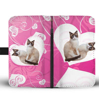 Snowshoe Cat Print Wallet Case-Free Shipping - Deruj.com