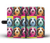 Bearded Collie Pattern Print Wallet Case- Free Shipping - Deruj.com