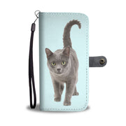 Amazing Korat Cat Walking Print Wallet Case-Free Shipping - Deruj.com