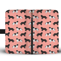 Newfoundland Dog Pattern Print Wallet Case-Free Shipping - Deruj.com