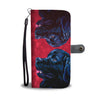 Newfoundland Dog On Red Print Wallet Case-Free Shipping - Deruj.com